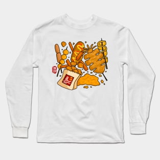 Fried Street Food (color) Long Sleeve T-Shirt